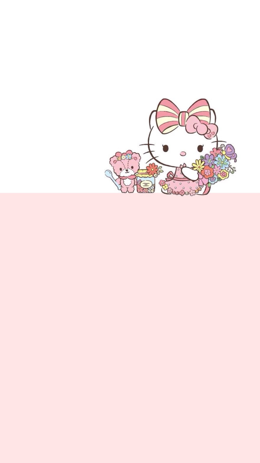Hello Kitty手机壁纸粉色 可爱hellokitty手机主题壁纸(9)
