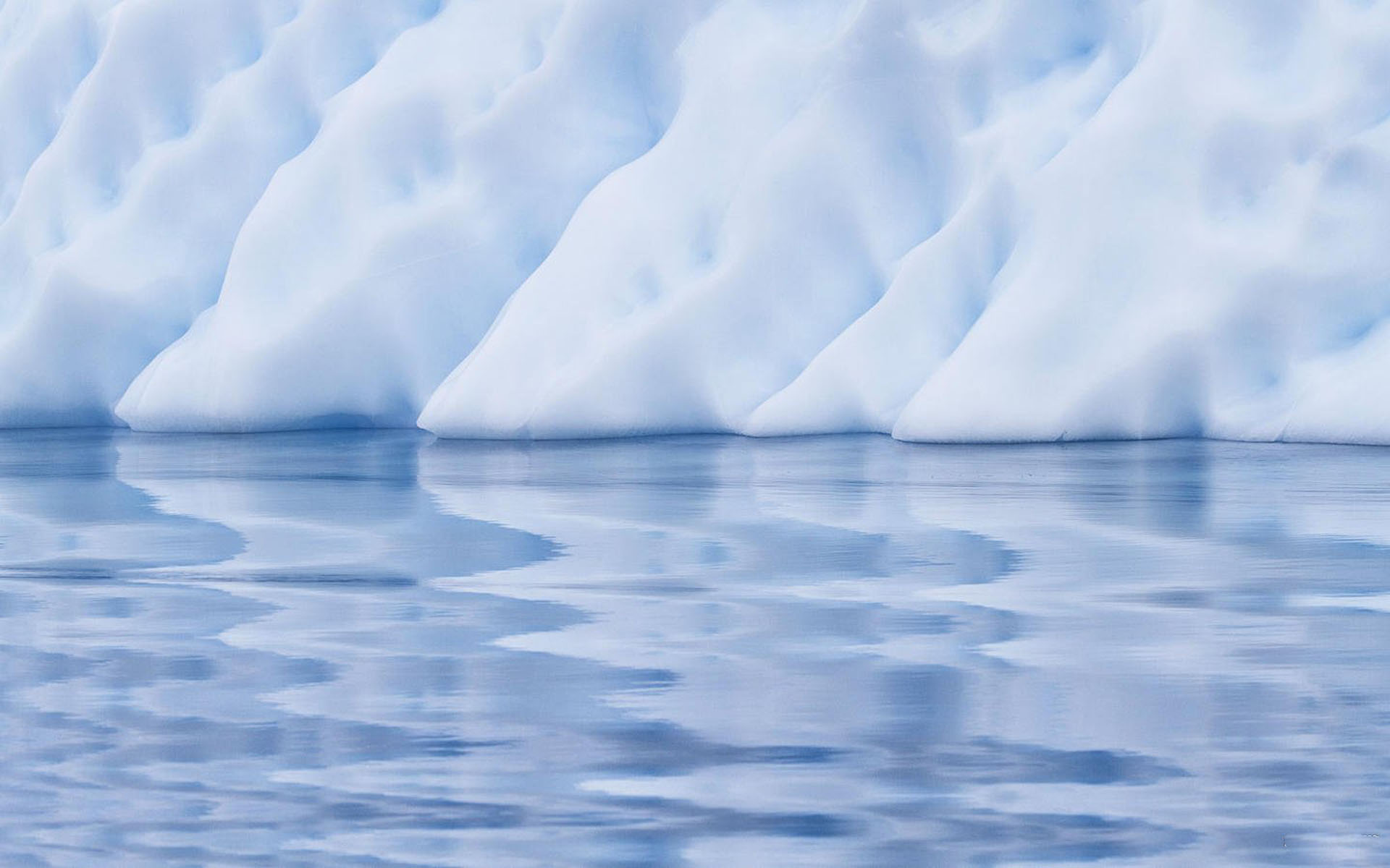 自然风景摄影作品 唯美白色冰山壮观风景图片(9)