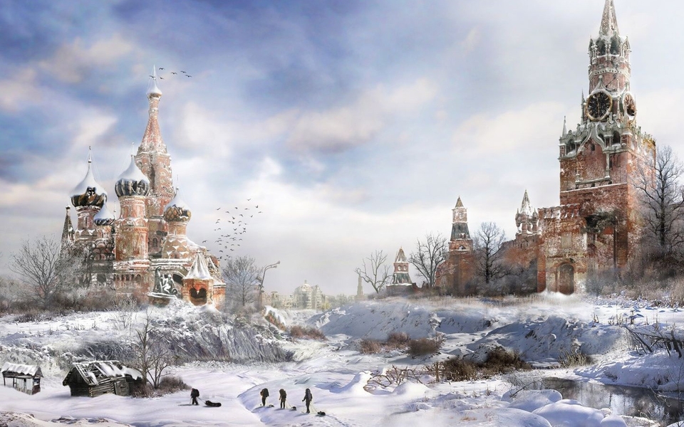 冬天俄罗斯索契雪景桌面壁纸