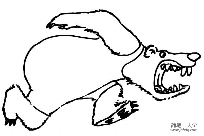 一组卡通熊的简笔画图片(6)