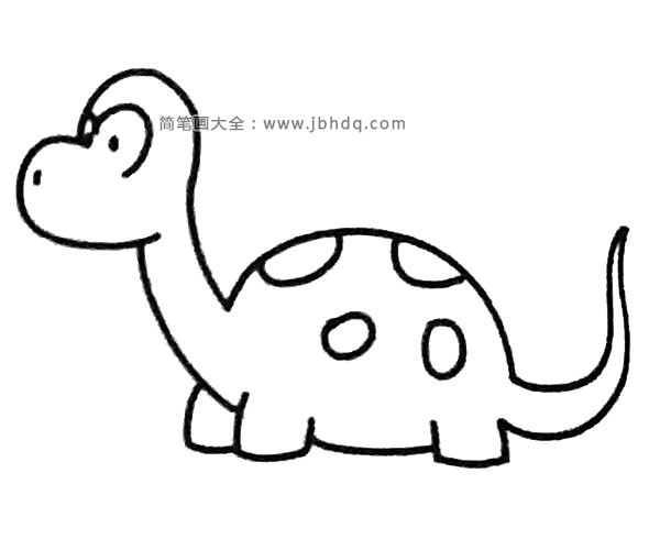 四步学画可爱的小恐龙(4)