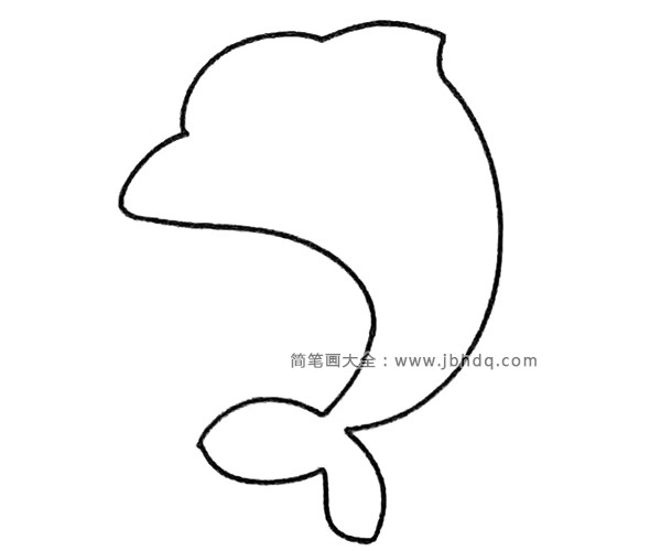 四步画出可爱的海豚(2)