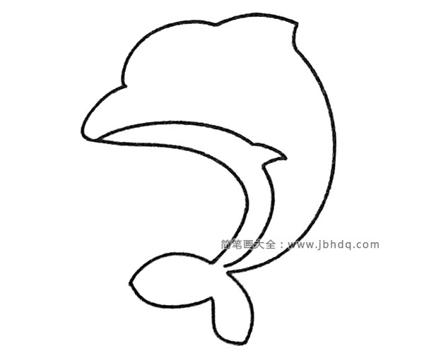四步画出可爱的海豚(3)