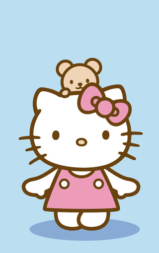 可爱Hello Kitty苹果手机壁纸(8)
