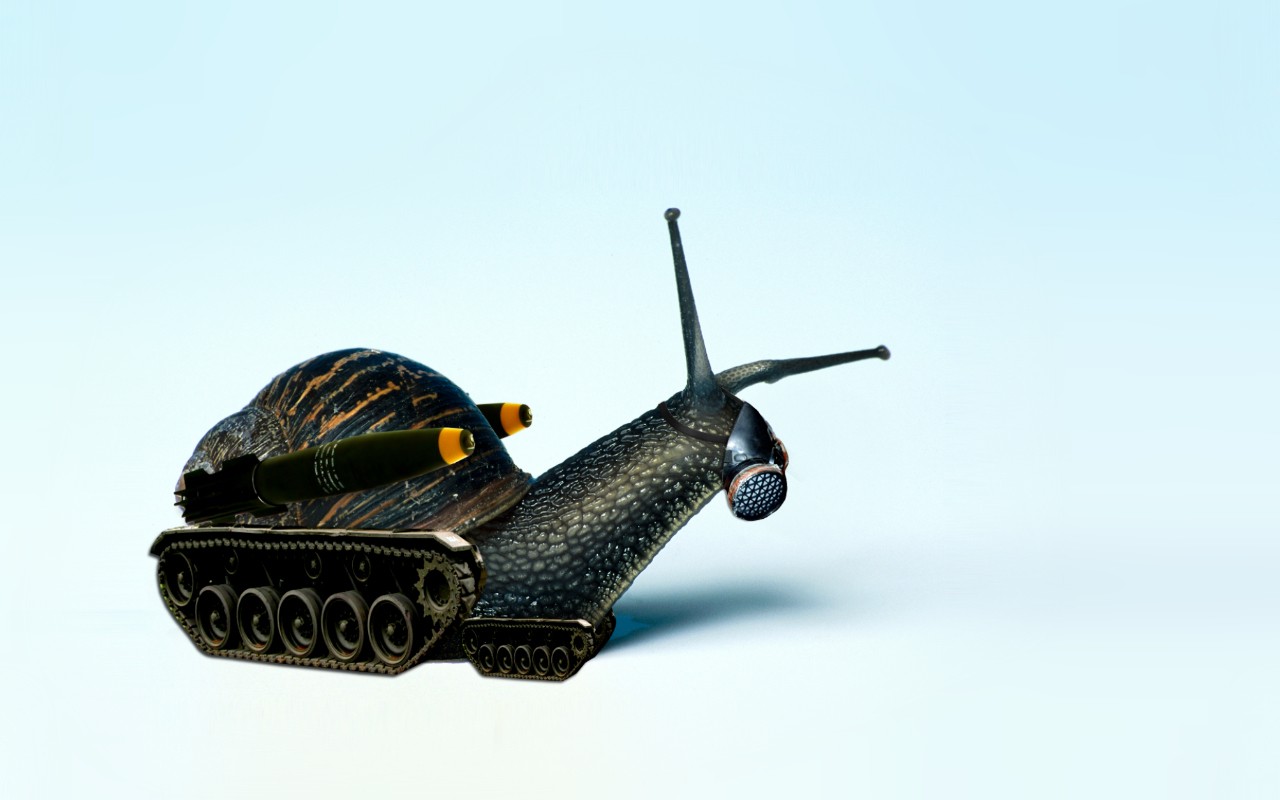可爱的蜗牛坦克背景素材