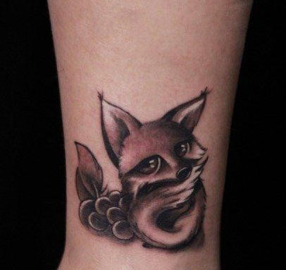 狐狸纹身图腾图片素材