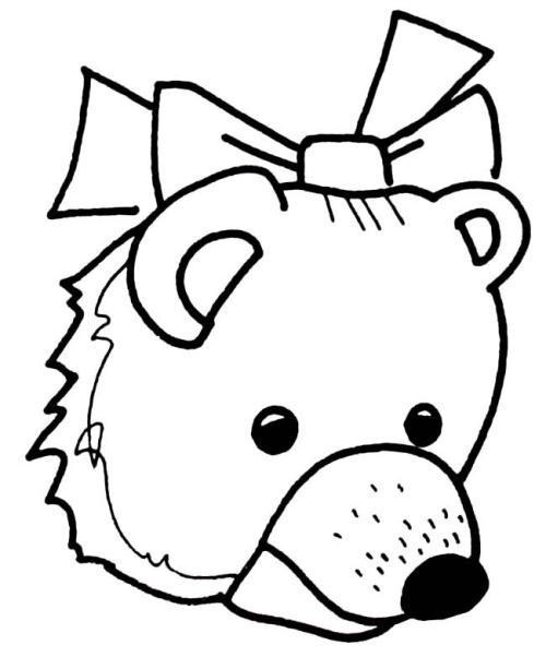 简单的狗熊简笔画(9)